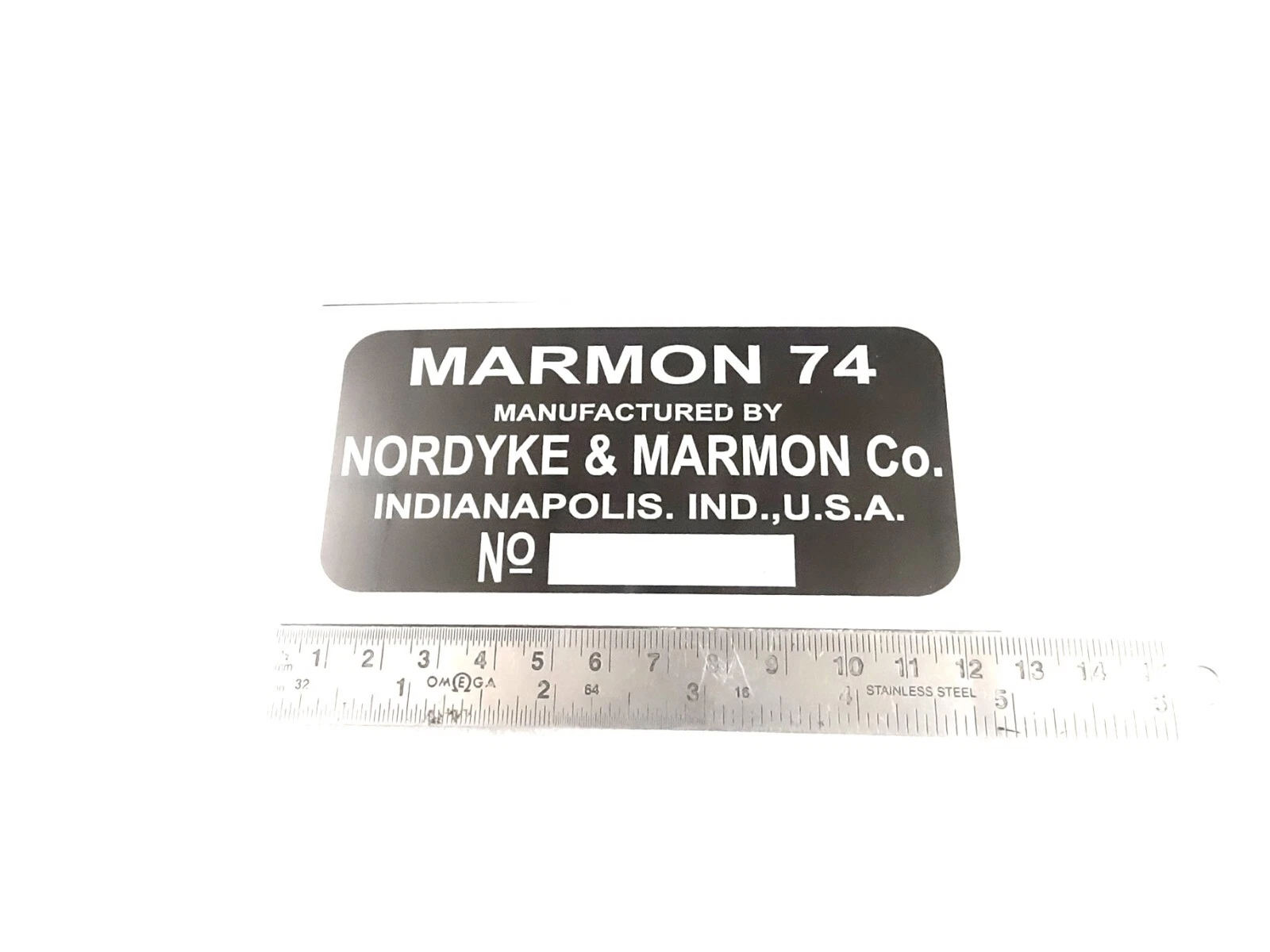 DATA PLATE SET FITS TO VINTAGE CLASSIC MARMON 1926 #V442-8