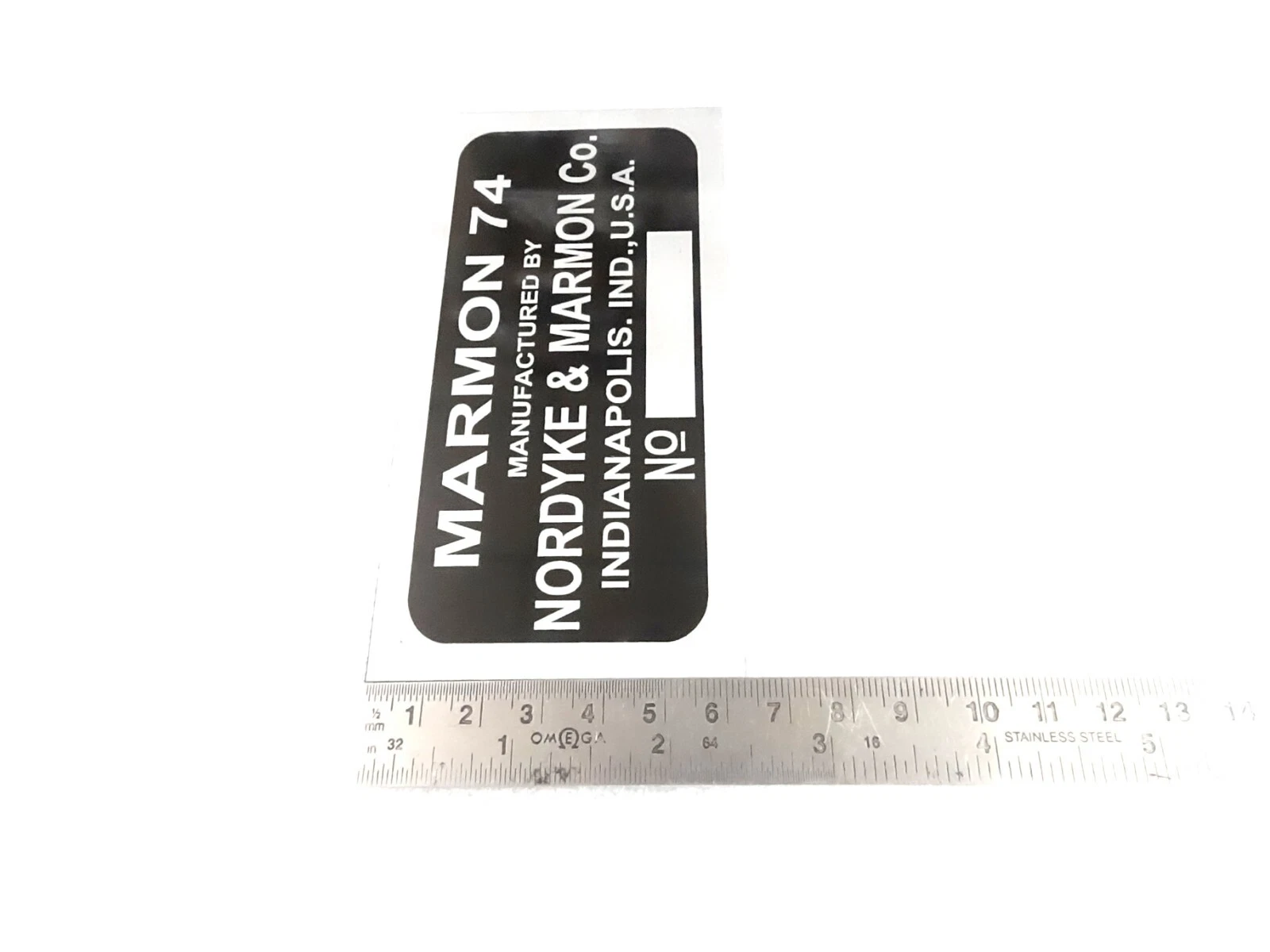 DATA PLATE SET FITS TO VINTAGE CLASSIC MARMON 1926 #V443-8