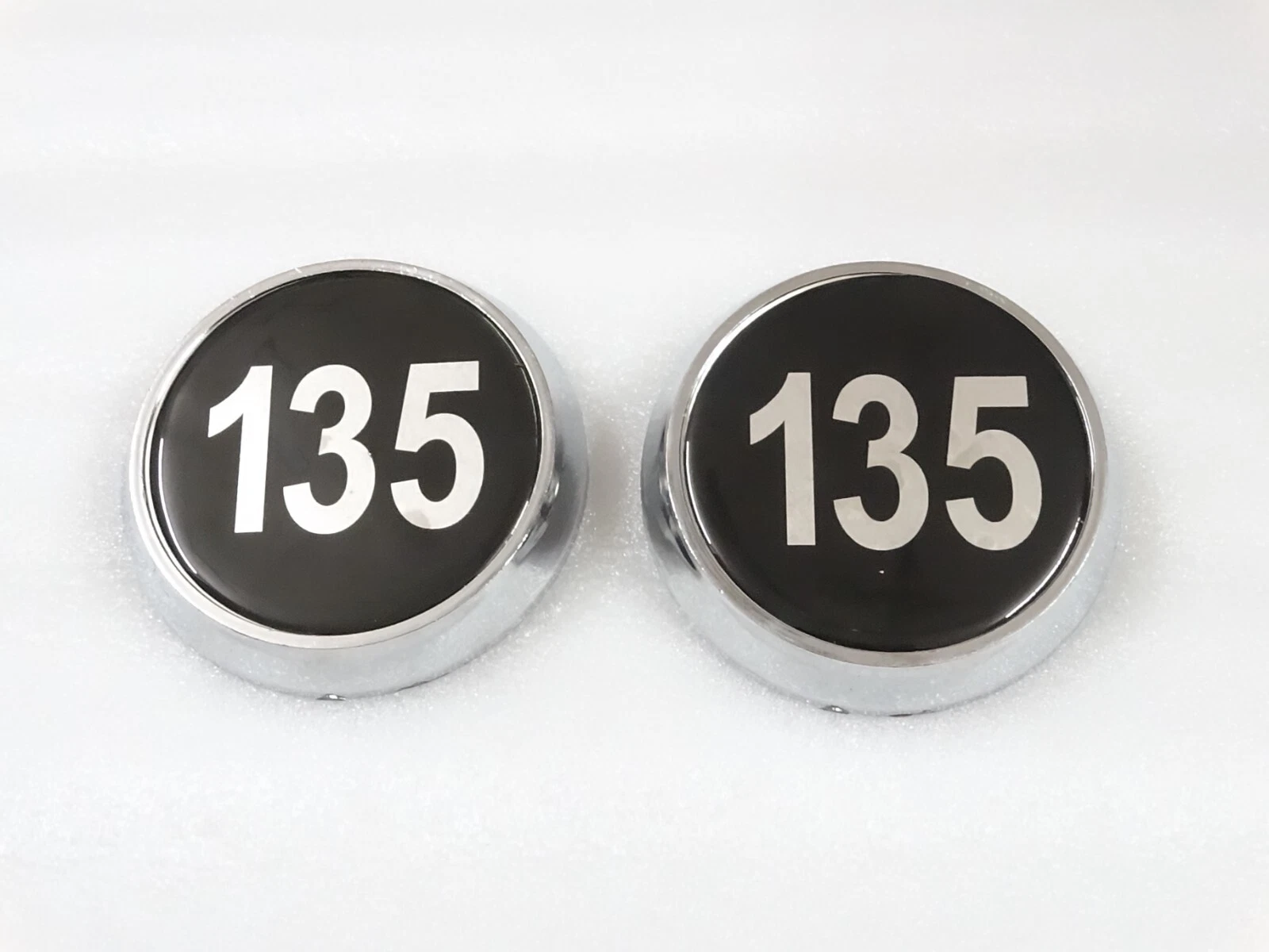 2x Side Bonnet Hood Badge Medallion Emblem Plastic For Massey Ferguson Tractor