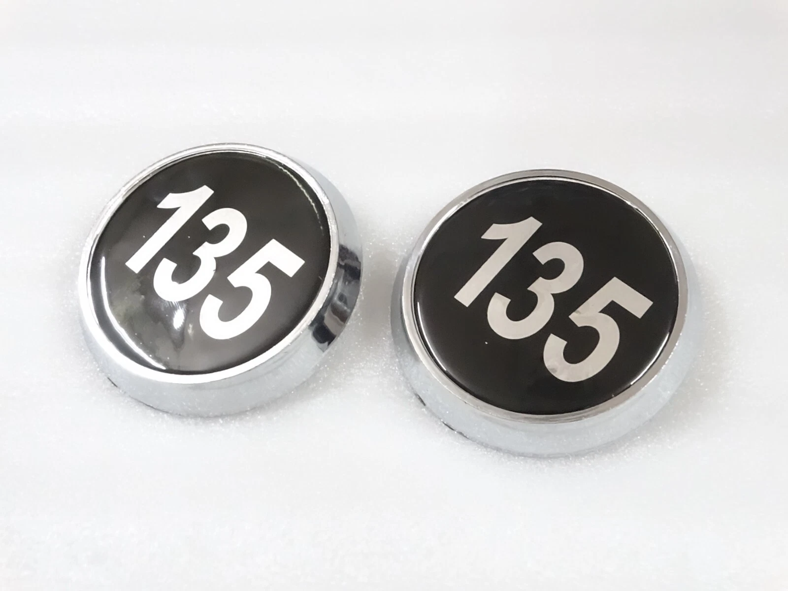 2x Side Bonnet Hood Badge Medallion Emblem Plastic For Massey Ferguson Tractor