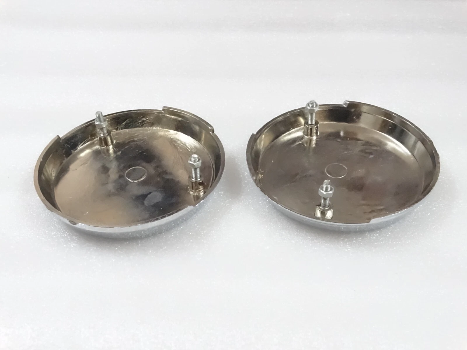 Pair Of Plastic Bonnet Badge Medallion For Massey Ferguson 135 Tractor #13-27