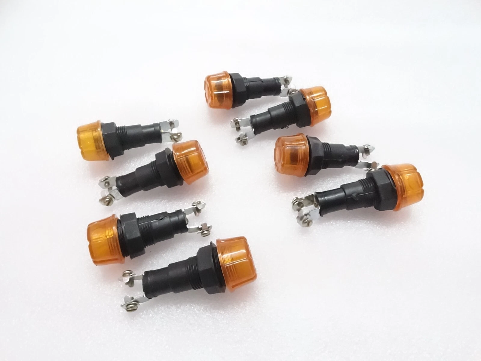 8x AMBER DASH CHARGING WARNING LIGHT LAMP 12V (Without Bulb) FIT Massey Ferguson