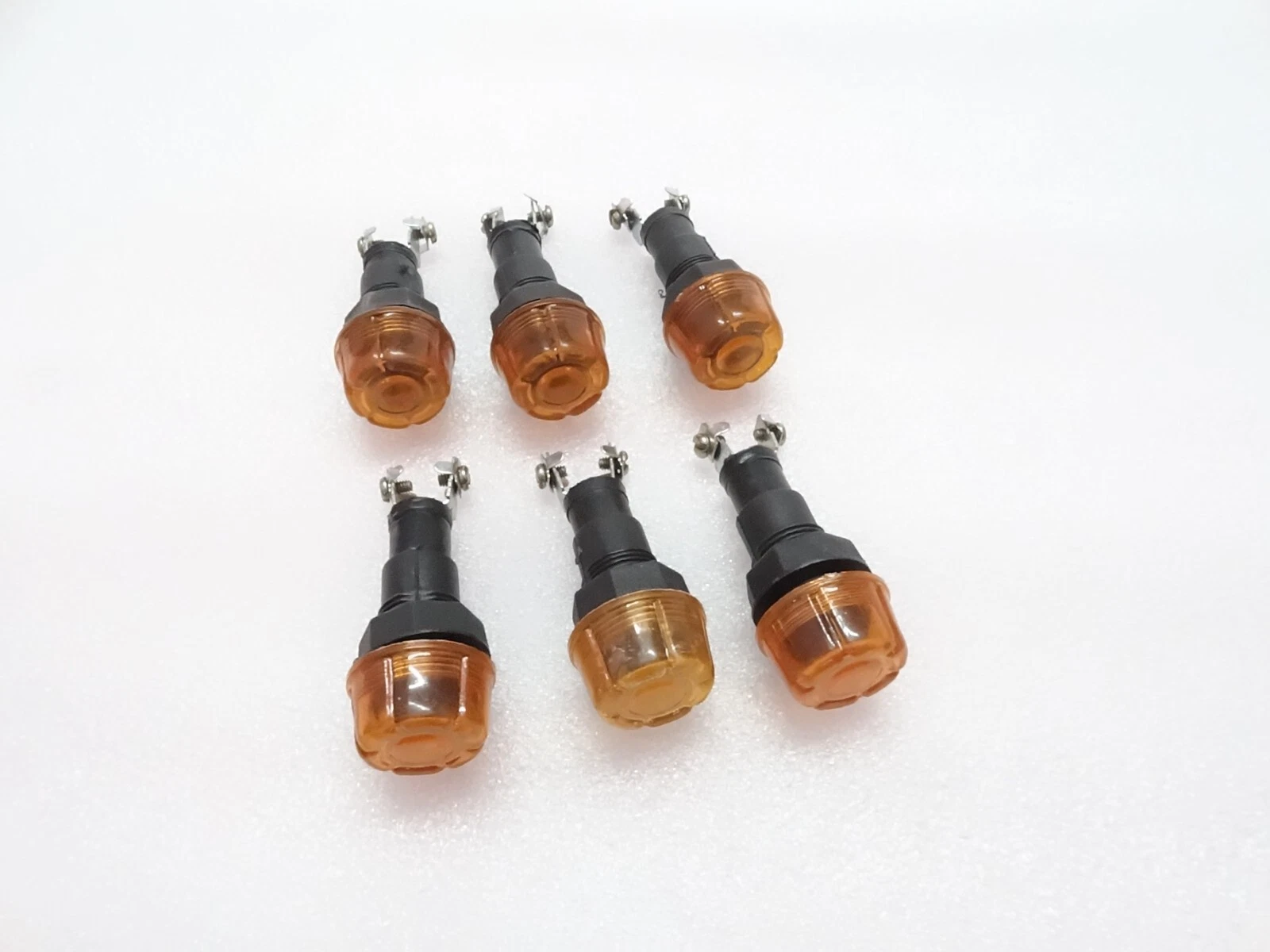 6x AMBER DASH CHARGING WARNING LIGHT LAMP 12V (Without Bulb) FIT Massey Ferguson