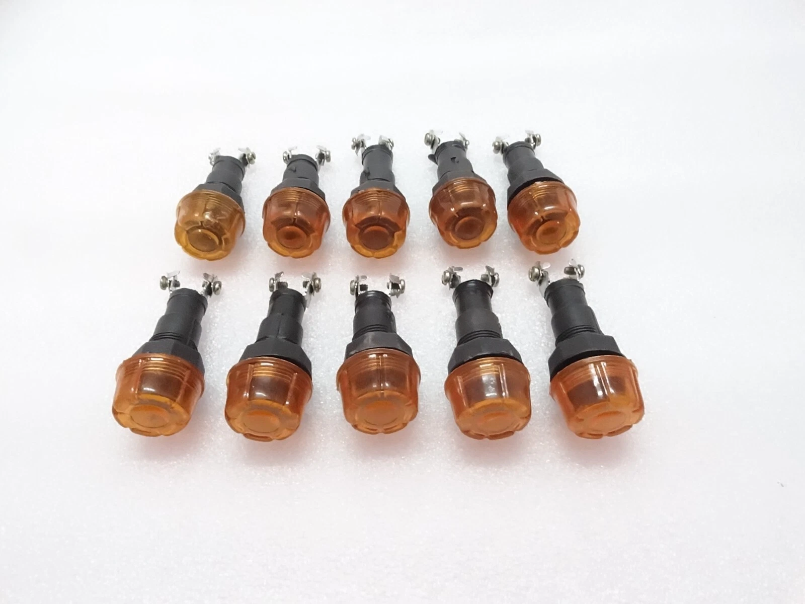 10xAMBER DASH CHARGING WARNING LIGHT LAMP 12V (Without Bulb) FIT Massey Ferguson