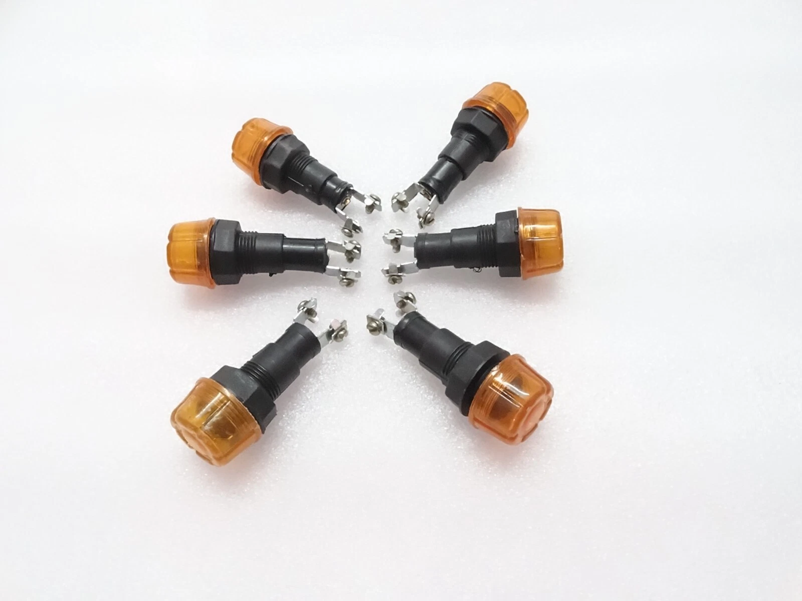 10xAMBER DASH CHARGING WARNING LIGHT LAMP 12V (Without Bulb) FIT Massey Ferguson