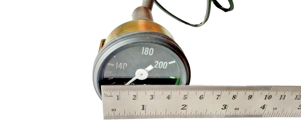 Water Temperature Gauge For Smith White Chrome 4 Meter Capillary #18-36