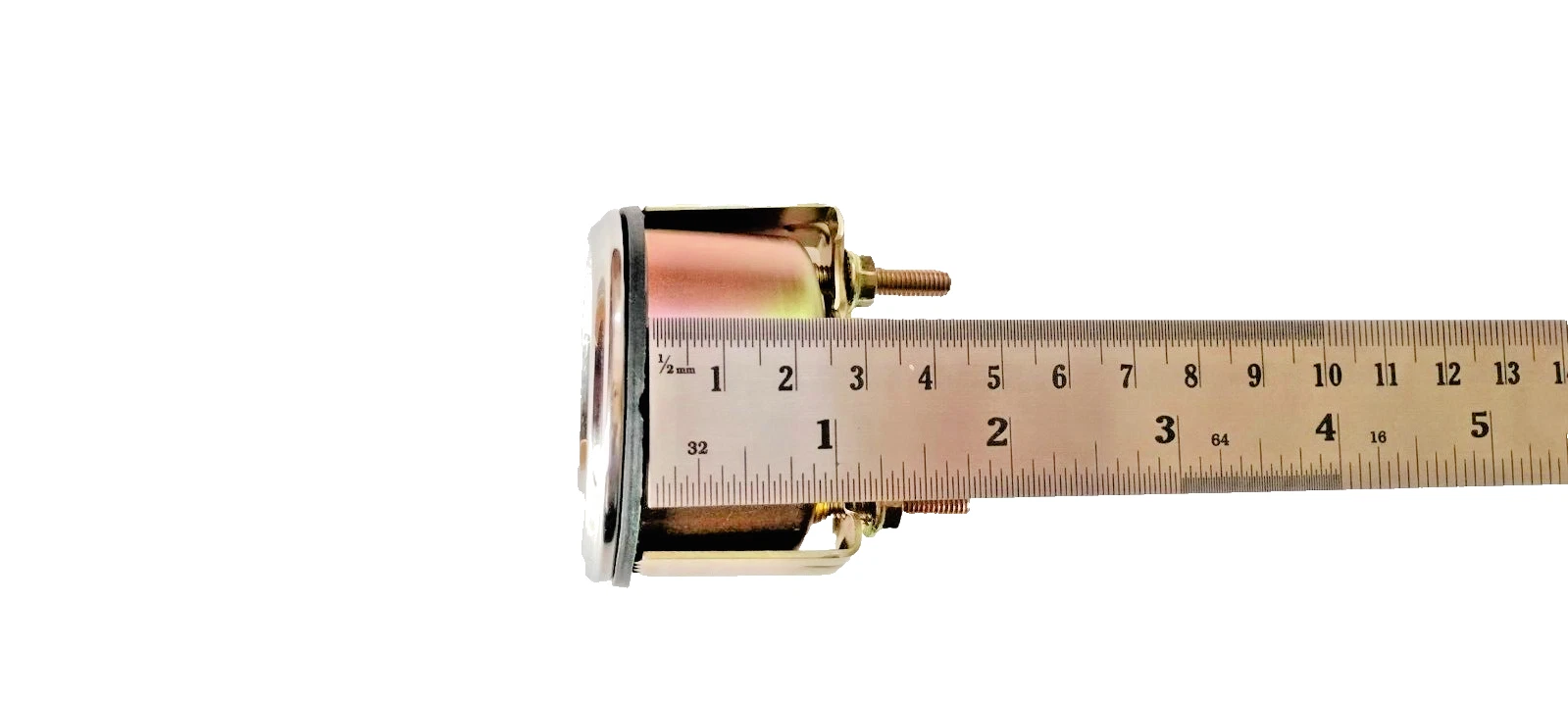 Smiths Rep Ampere Meter 50 Amp, 12 Volt, White Chrome, 52mm, 2 1/16... #18-58