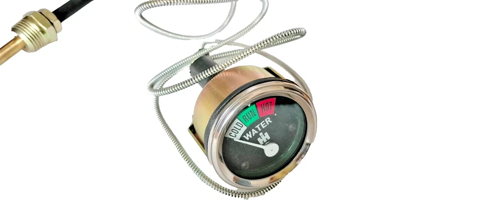 Water Temperature Gauge Capillary Temp Gauge For IH / Farmall Tractor #18-61