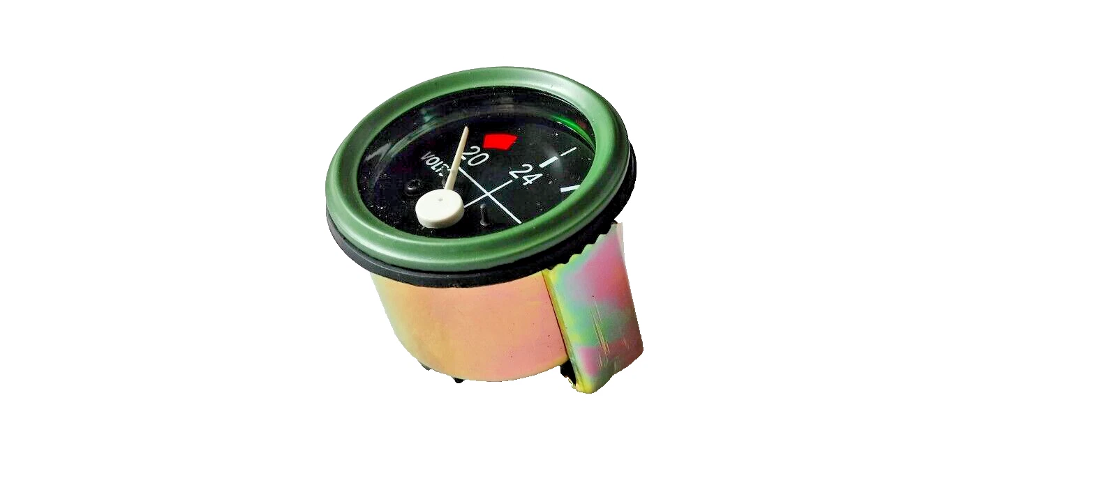 24V Gauge 52mm 2 1/16" Olive Green Bezel For Jeep Car Bus Truck Tractor Crane