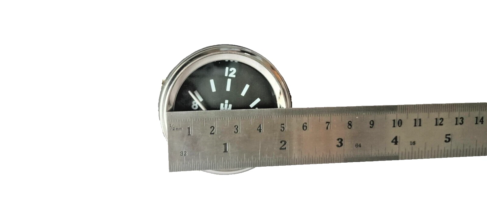 Volt Gauge Voltmeter VDO type, 2-1/16"/52mm, 12V w/wire harness For IH Tractor